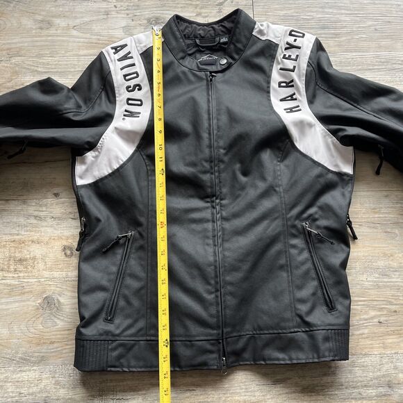 Harley-Davidson Jacket Women's 120th Anniversary Imprint Riding Jacket XL Black - Picture 7 of 11